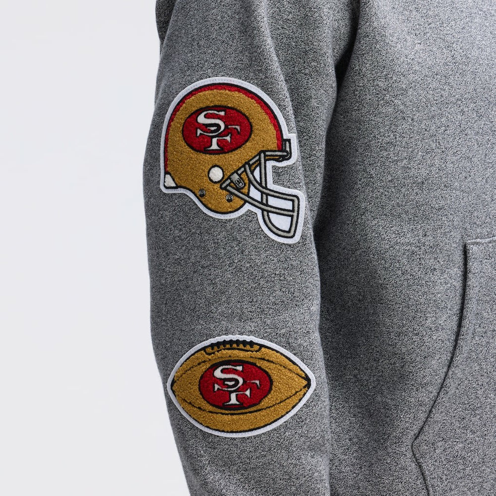 NFL San Francisco 49ers IconicFleece Letterman Hoodie