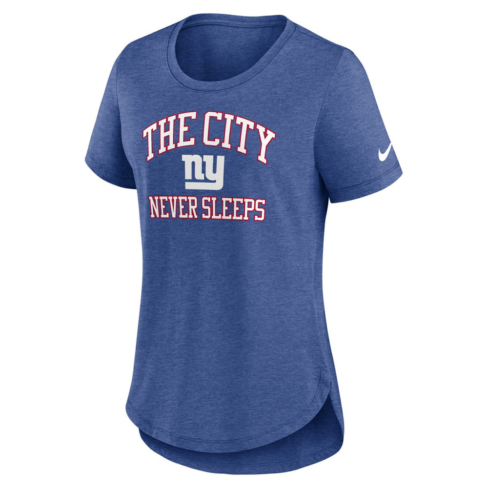 NFL New York Giants Women's The City Never Sleeps Tri-Blend T-Shirt
