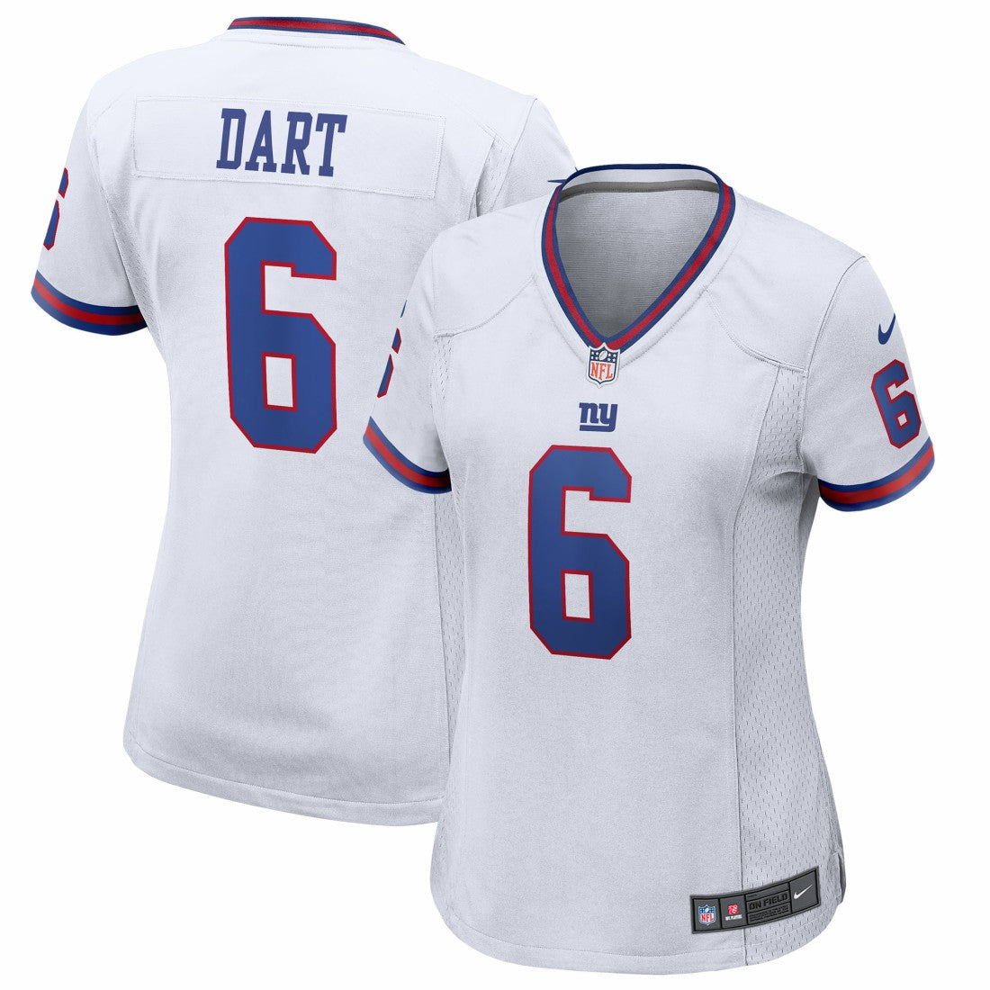 NFL New York Giants Jaxson Dart  Women's Alternate Vintage White Game Jersey