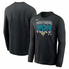 NFL Jacksonville Jaguars 2025 AFC South Division Champions Locker Room Trophy Collection Long Sleeve T-Shirt