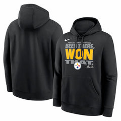 NFL Pittsburgh Steelers 2025 AFC North Division Champions Locker Room Trophy Collection Hoodie