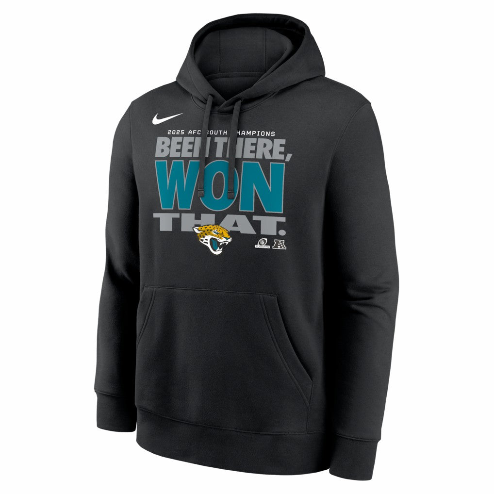 NFL Jacksonville Jaguars 2025 AFC South Division Champions Locker Room Trophy Collection Hoodie