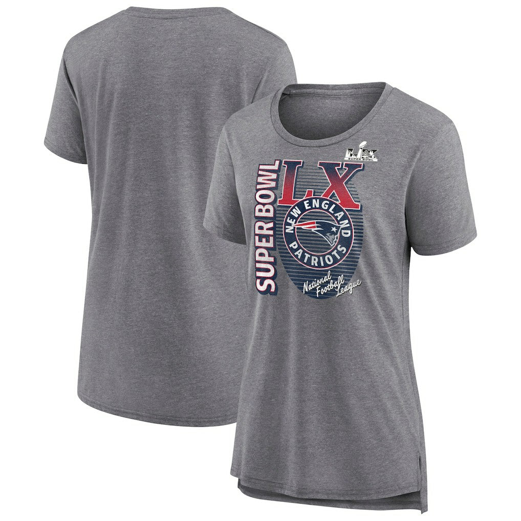 NFL New England Patriots Women's Super Bowl LX Retro Tri-Blend T-Shirt