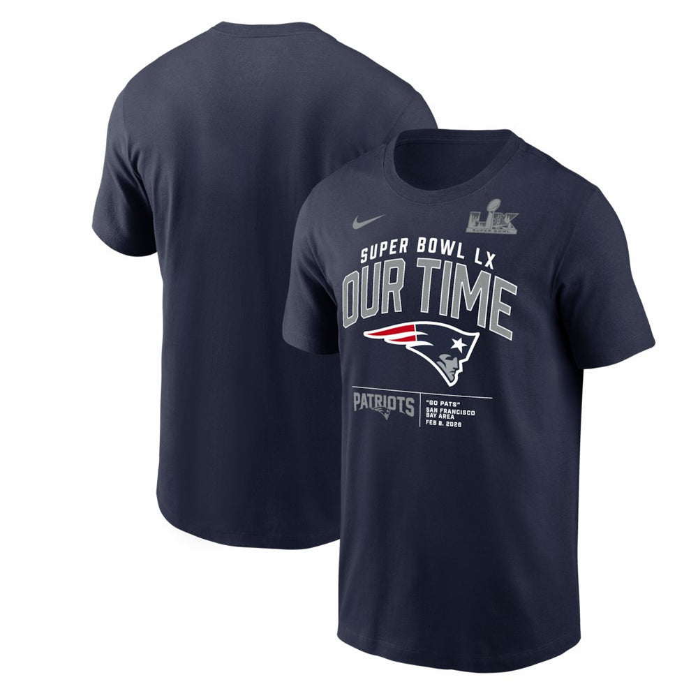 NFL New England Patriots Super Bowl LX Clear Sign T-Shirt