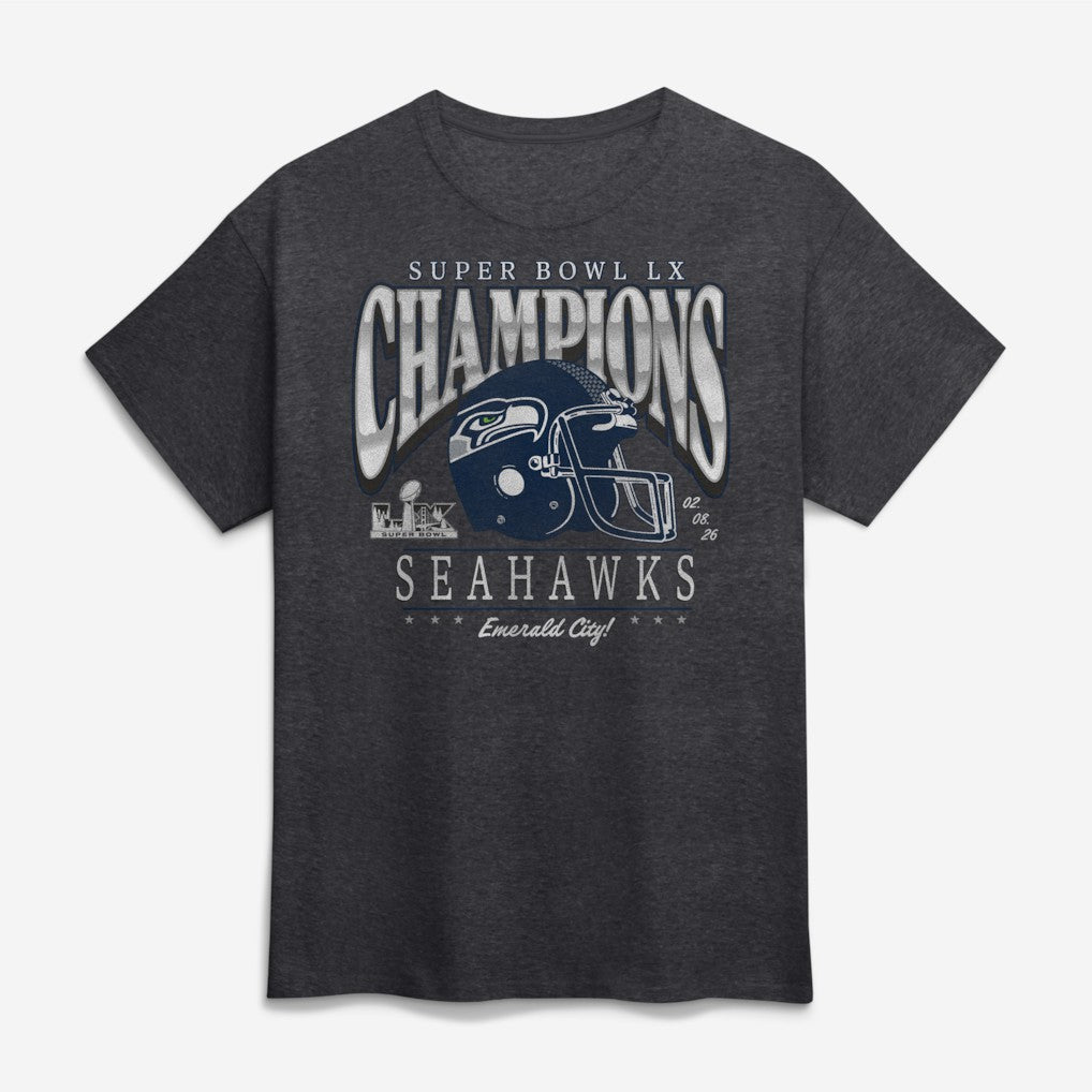 NFL Seattle Seahawks Super Bowl LX Champions Prestigious Run T-Shirt