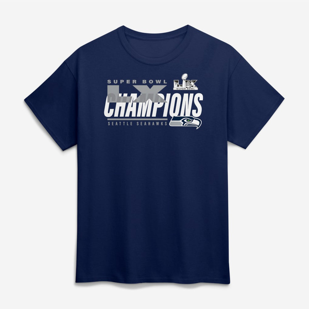 NFL Seattle Seahawks Super Bowl LX Champions Iconic Victory T-Shirt