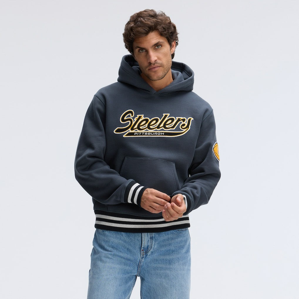NFL Pittsburgh Steelers IconicFleece Tipped Hoodie