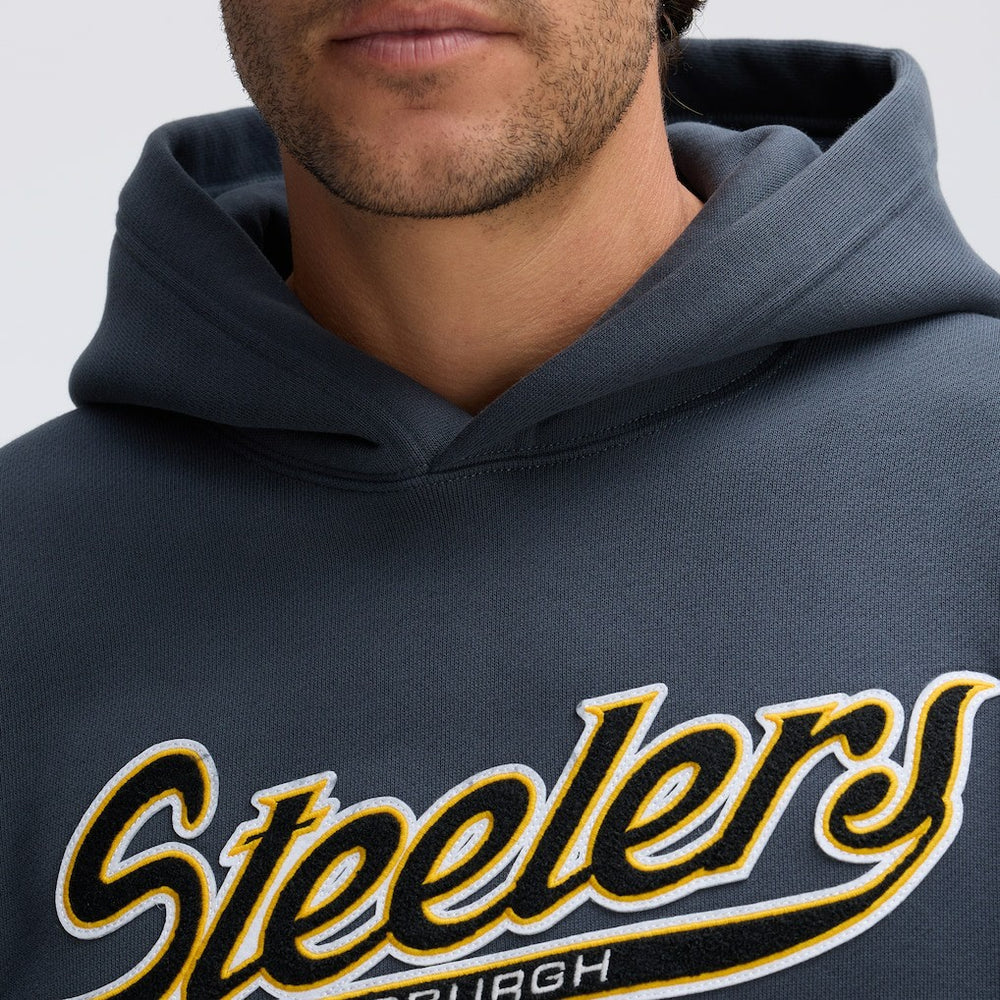 NFL Pittsburgh Steelers IconicFleece Tipped Hoodie