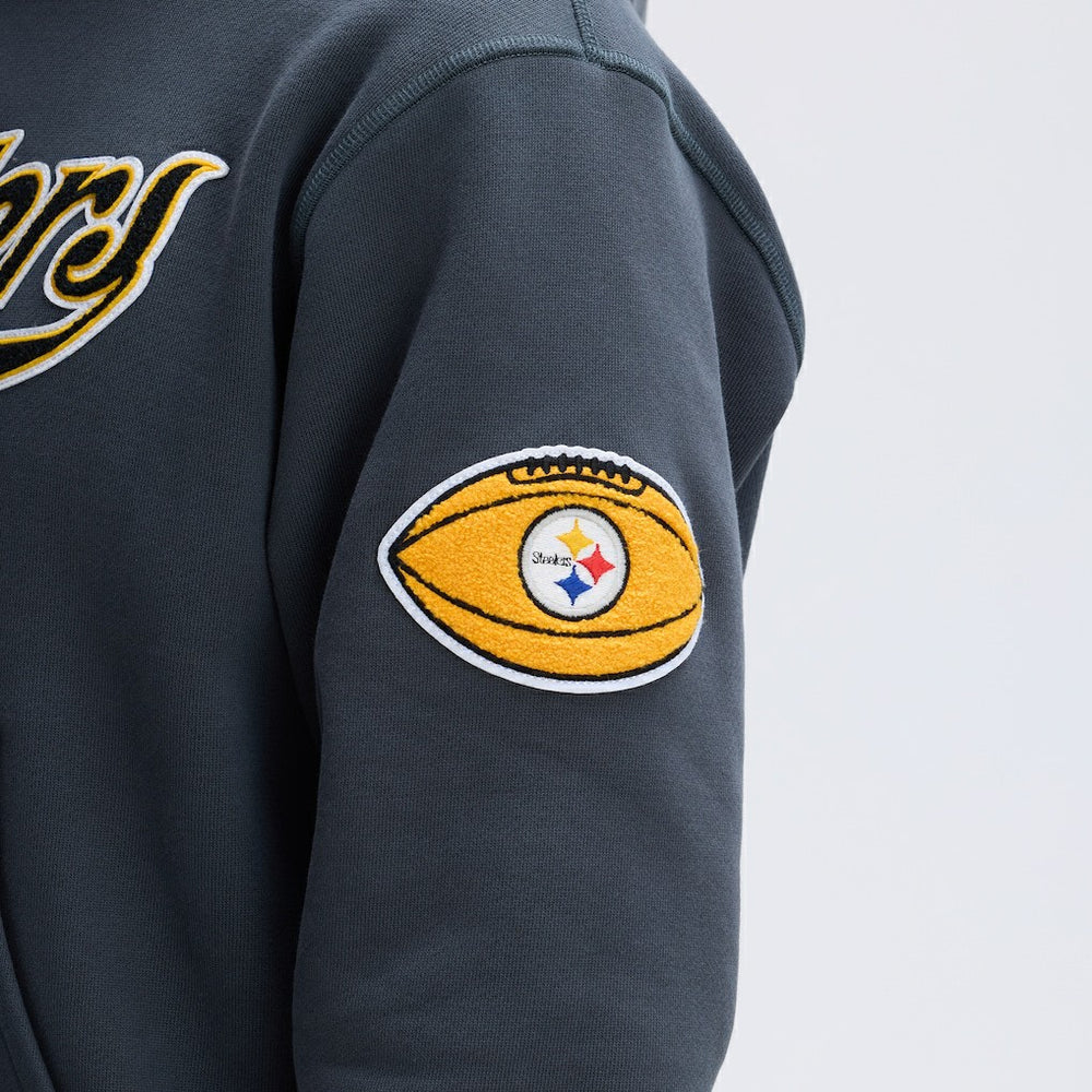 NFL Pittsburgh Steelers IconicFleece Tipped Hoodie