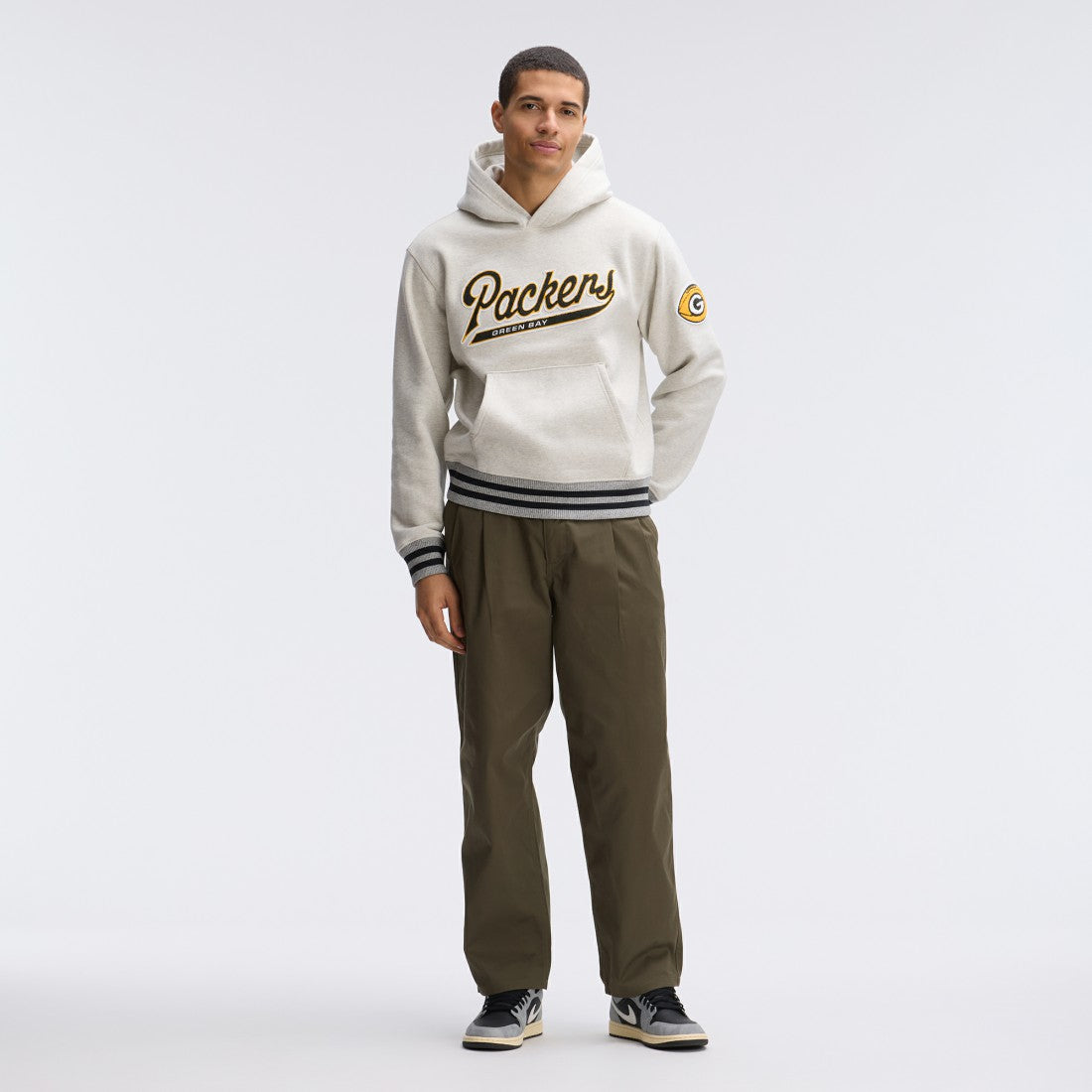 NFL Green Bay Packers IconicFleece Tipped Hoodie