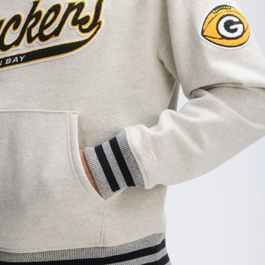 NFL Green Bay Packers IconicFleece Tipped Hoodie