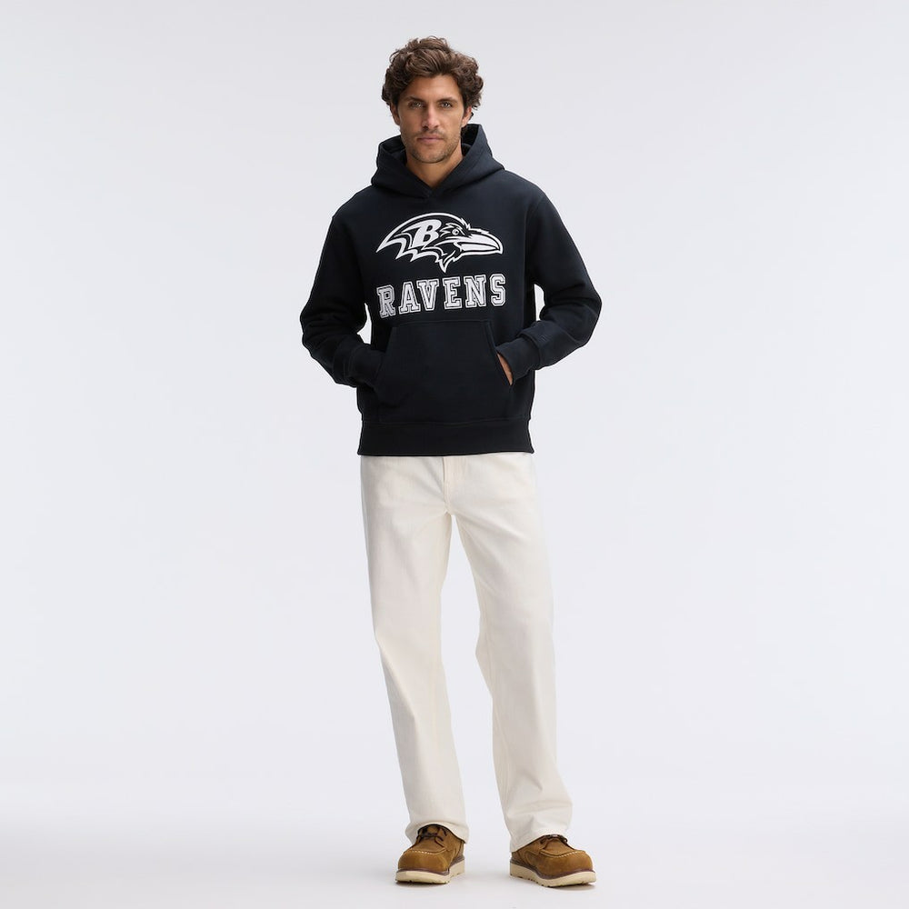 NFL Baltimore Ravens IconicFleece Flocked Hoodie