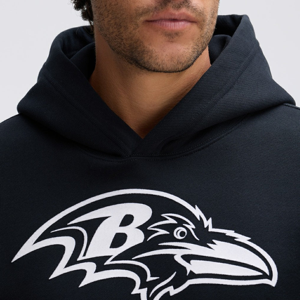 NFL Baltimore Ravens IconicFleece Flocked Hoodie