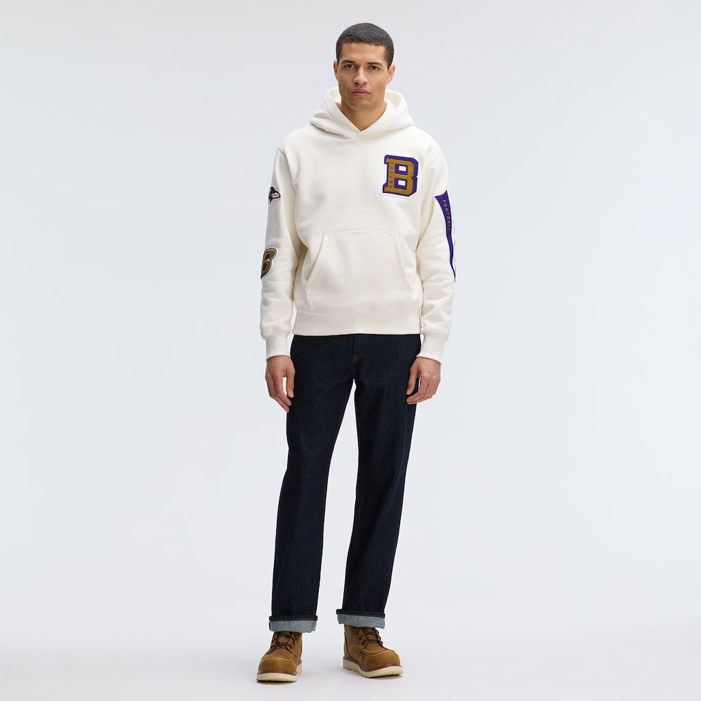 NFL Baltimore Ravens IconicFleece Letterman Hoodie