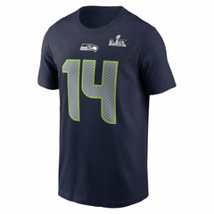 NFL Seattle Seahawks Sam Darnold  Super Bowl LX Patch Name & Number T-Shirt