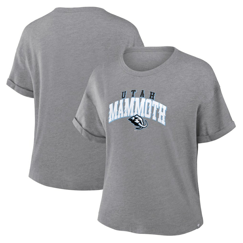Utah Mammoth Fanatics Women's Tribute Tri-Blend Boxy T-Shirt