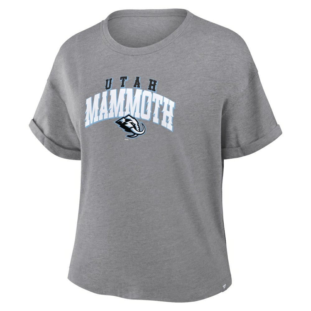 Utah Mammoth Fanatics Women's Tribute Tri-Blend Boxy T-Shirt