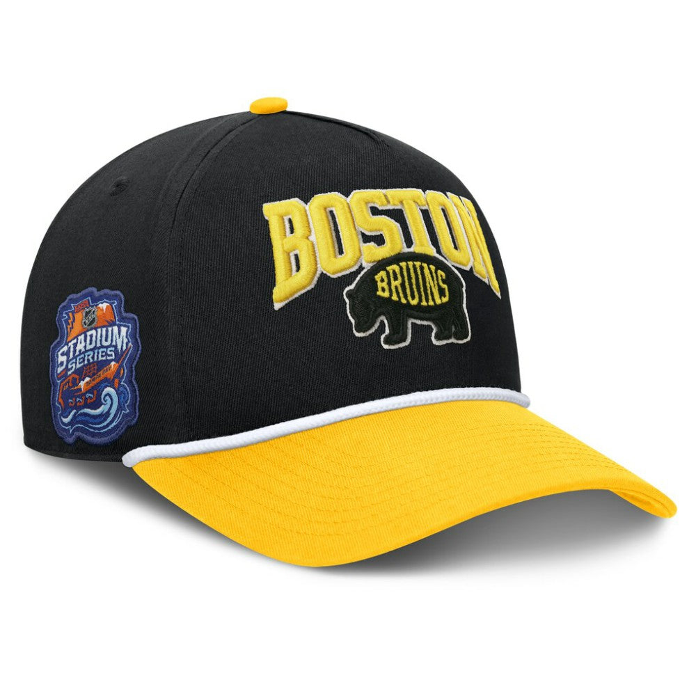 Boston Bruins Fanatics 2026 NHL Stadium Series Authentic Pro A-Frame Adjustable Hat