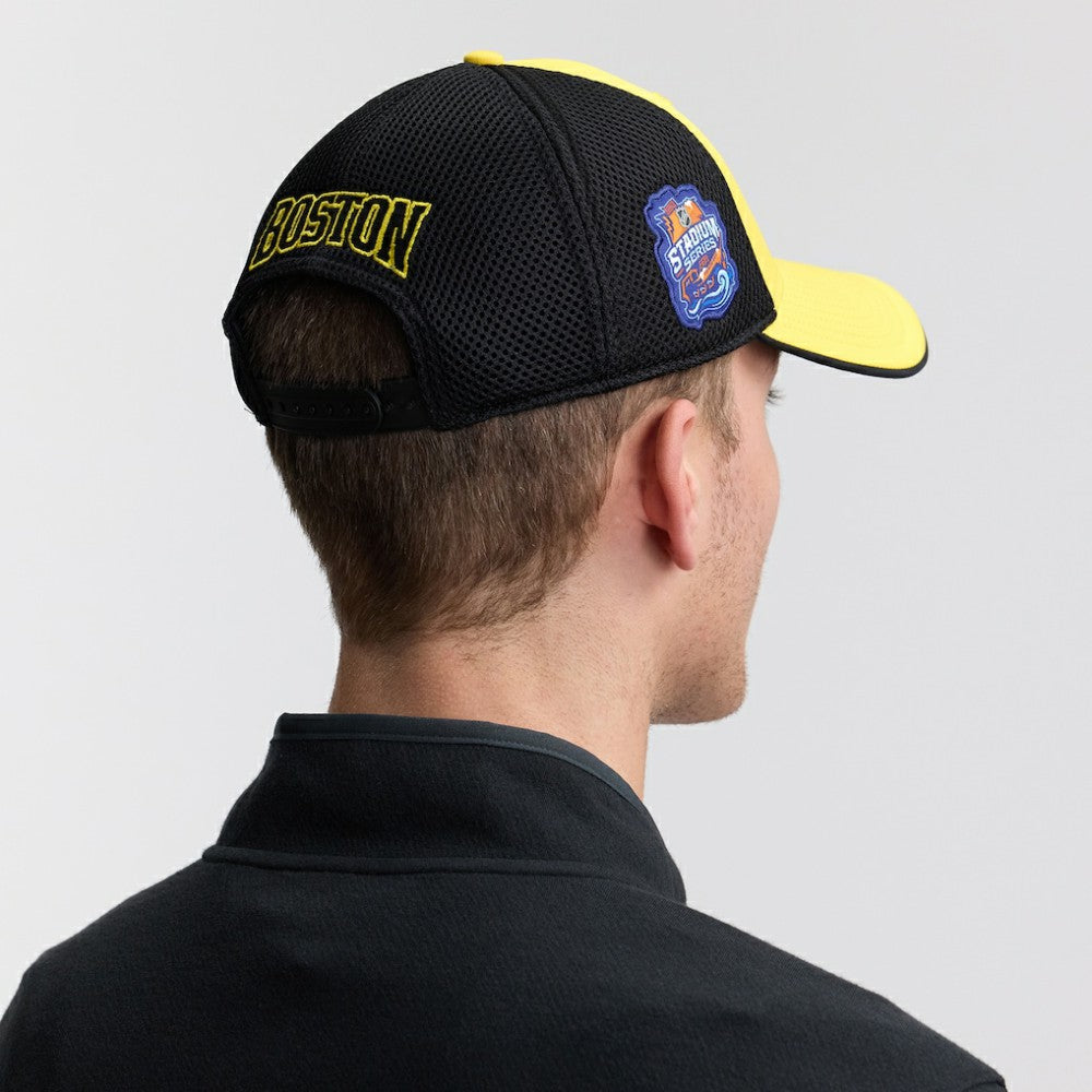 Boston Bruins Fanatics 2026 NHL Stadium Series Authentic Pro Adjustable Trucker Hat