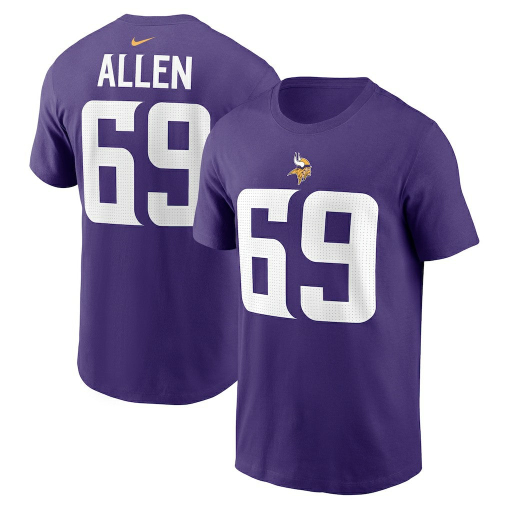 NFL Minnesota Vikings Jared Allen  Retired Player Name & Number T-Shirt