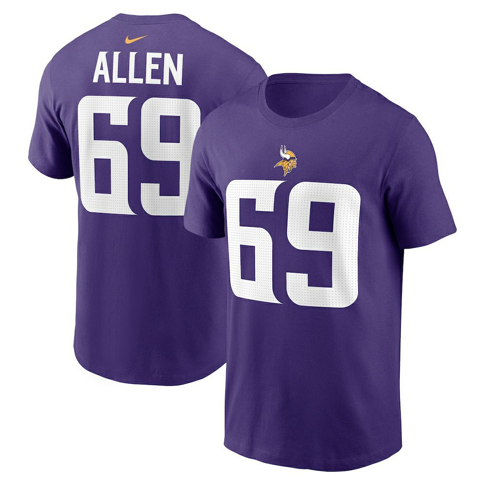NFL Minnesota Vikings Jared Allen  Retired Player Name & Number T-Shirt