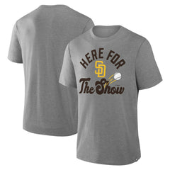 San Diego Padres Nostalgia Tri-Blend T-Shirt - Heather Gray