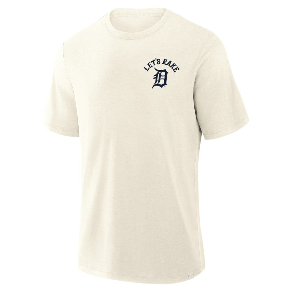 Detroit Tigers Nostalgia Stadium Slub T-Shirt - Cream