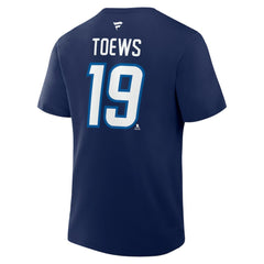 Jonathan Toews Winnipeg Jets Fanatics Authentic Stack Name & Number T-Shirt