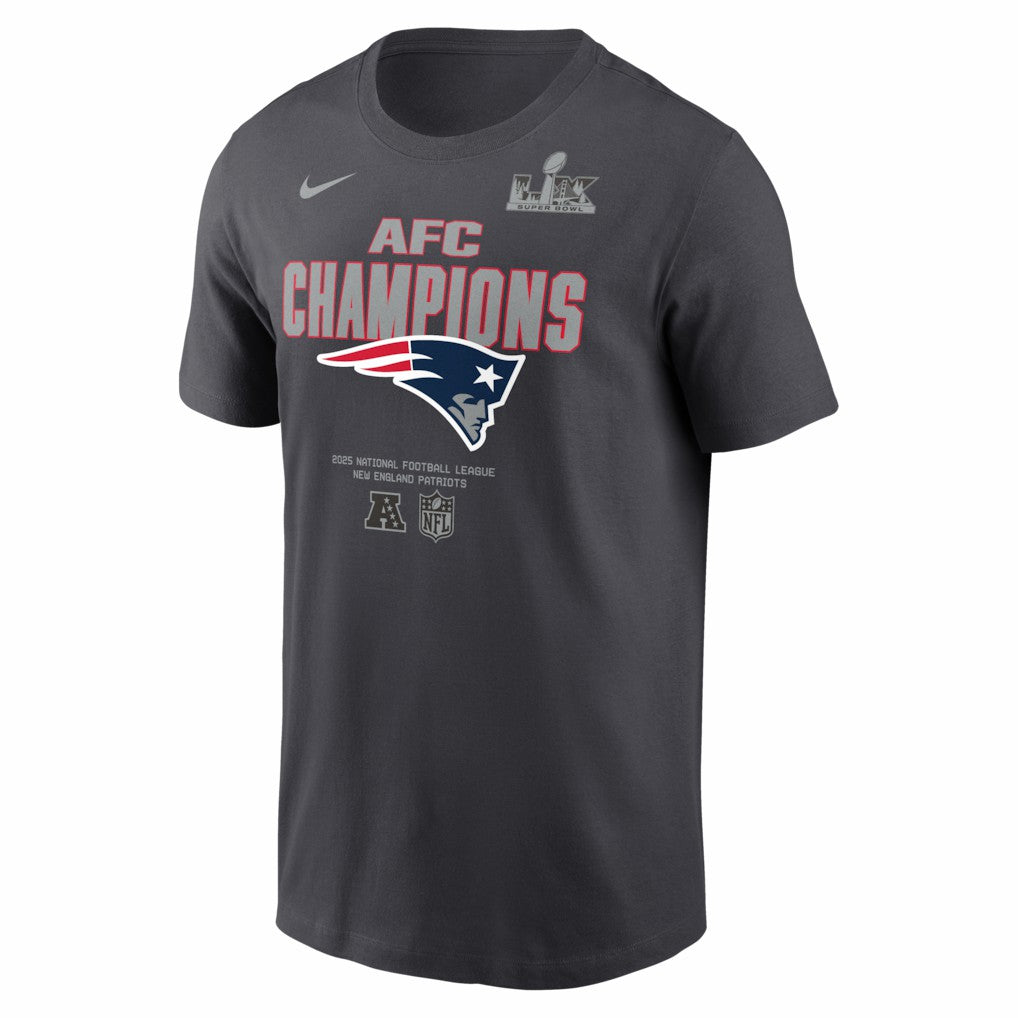 NFL New England Patriots 2025 AFC Champions Roster T-Shirt