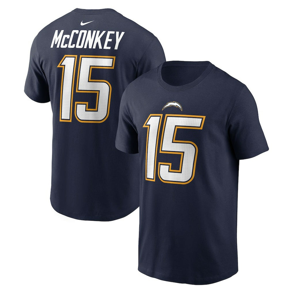 NFL Los Angeles Chargers Ladd McConkey  Alternate Super Chargers Name & Number T-Shirt