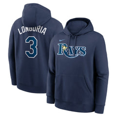 Evan Longoria Tampa Bay Rays Player Name & Number Club Pullover Hoodie - Navy | Nike