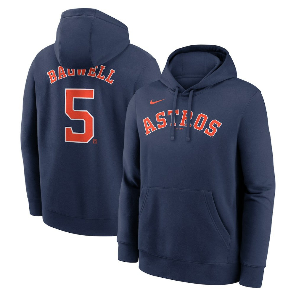 Jeff Bagwell Houston Astros Retired Player Name & Number Club Pullover Hoodie - Navy | Nike