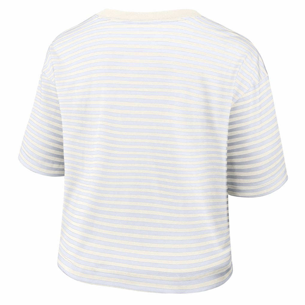 NFL Kansas City Chiefs Women's Striped Cropped T-Shirt