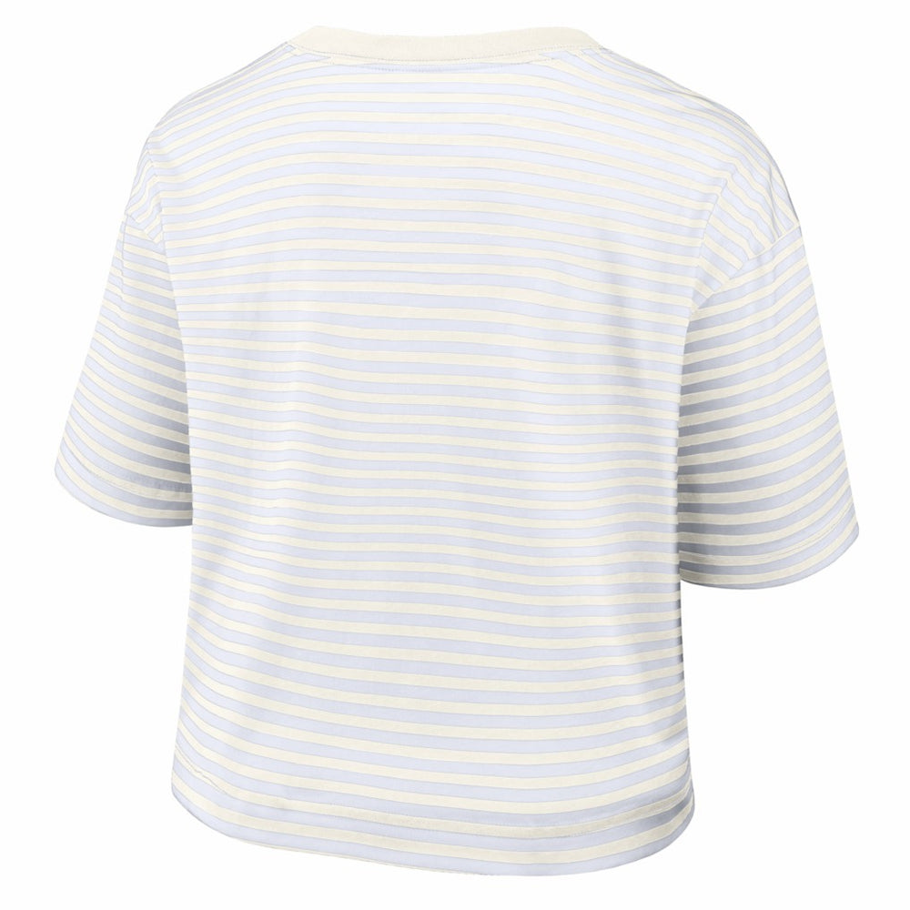 NFL Kansas City Chiefs Women's Striped Cropped T-Shirt