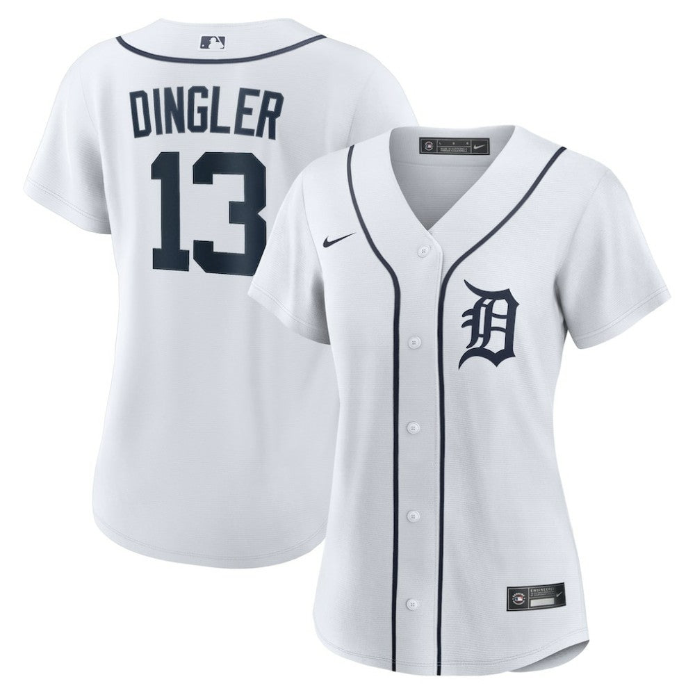 Dillon Dingler Detroit Tigers Women's Home Replica Jersey - White | Nike