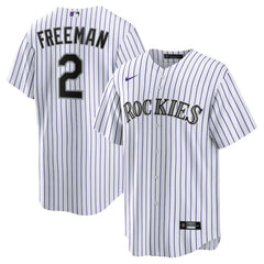 Tyler Freeman Colorado Rockies Home Replica Jersey - White | Nike
