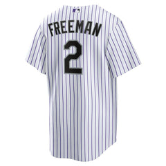 Tyler Freeman Colorado Rockies Home Replica Jersey - White | Nike