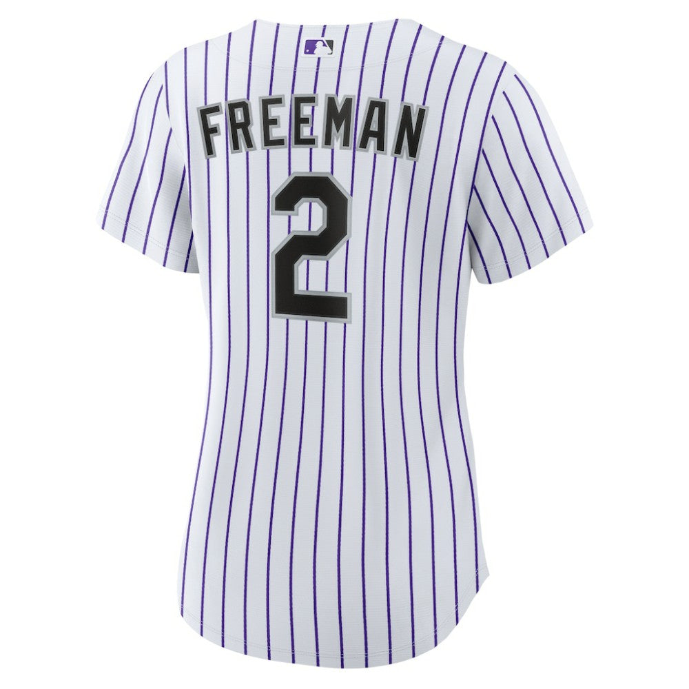 Tyler Freeman Colorado Rockies Women's Home Replica Jersey - White | Nike