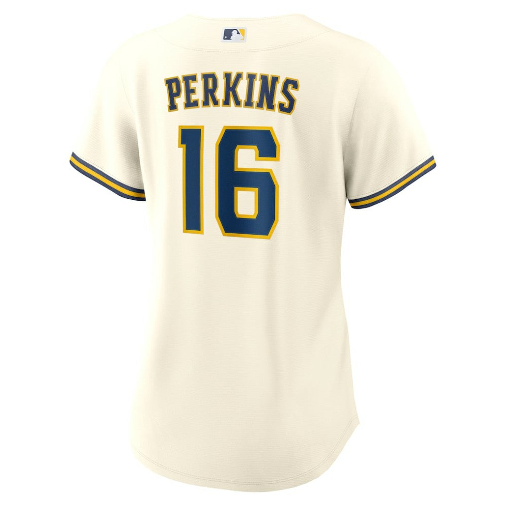 Blake Perkins Milwaukee Brewers Women's Home Replica Jersey - Cream | Nike