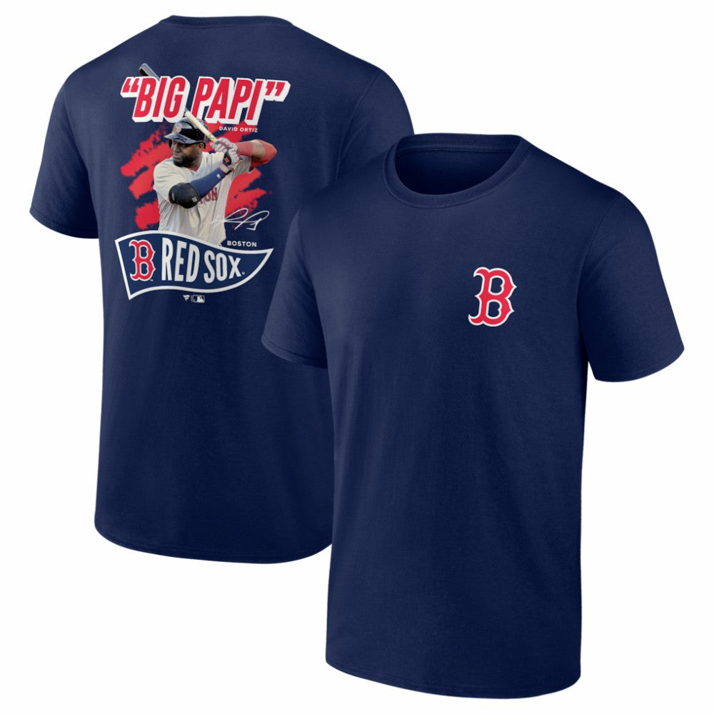 David Ortiz Boston Red Sox Retired Player Nickname Name & Number T-Shirt - Navy