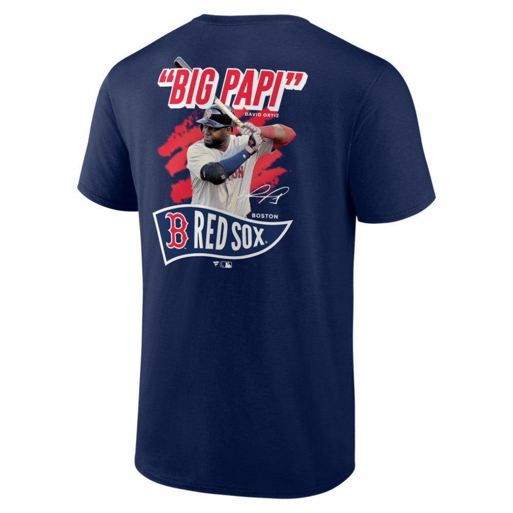 David Ortiz Boston Red Sox Retired Player Nickname Name & Number T-Shirt - Navy