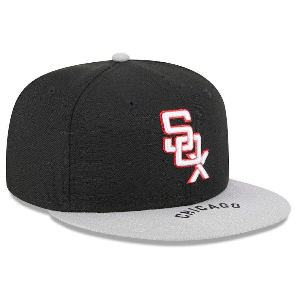 Chicago White Sox On Deck 59FIFTY Fitted Hat - Black/Gray | New Era