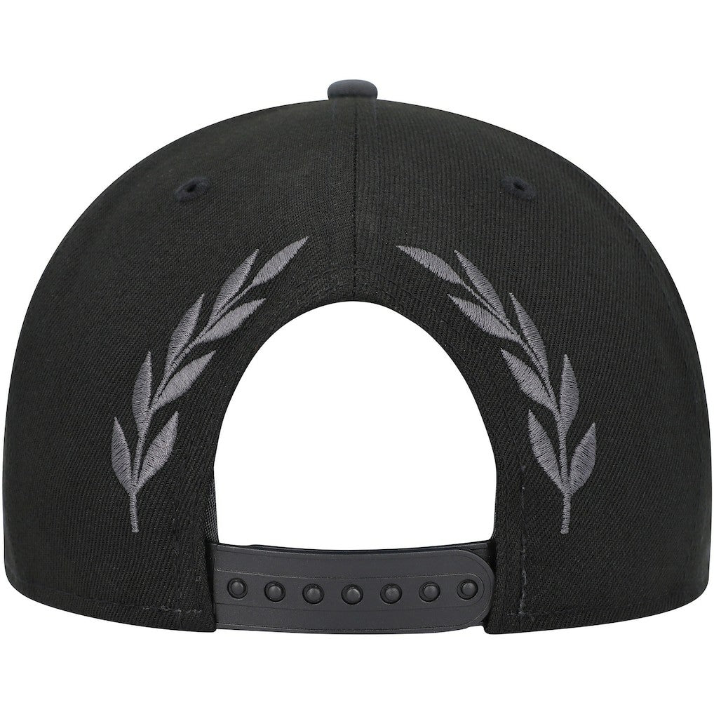 Brooklyn Nets Back Laurels 9FIFTY Snapback Hat - Black | New Era for sale