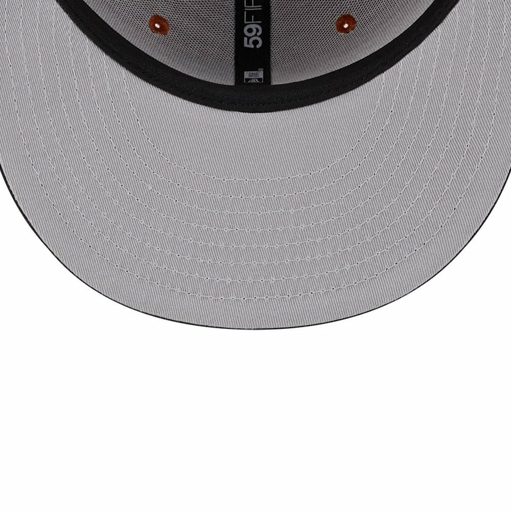 Brooklyn Nets Two-Tone 59FIFTY Fitted Hat - Rust/Black | New Era cheap