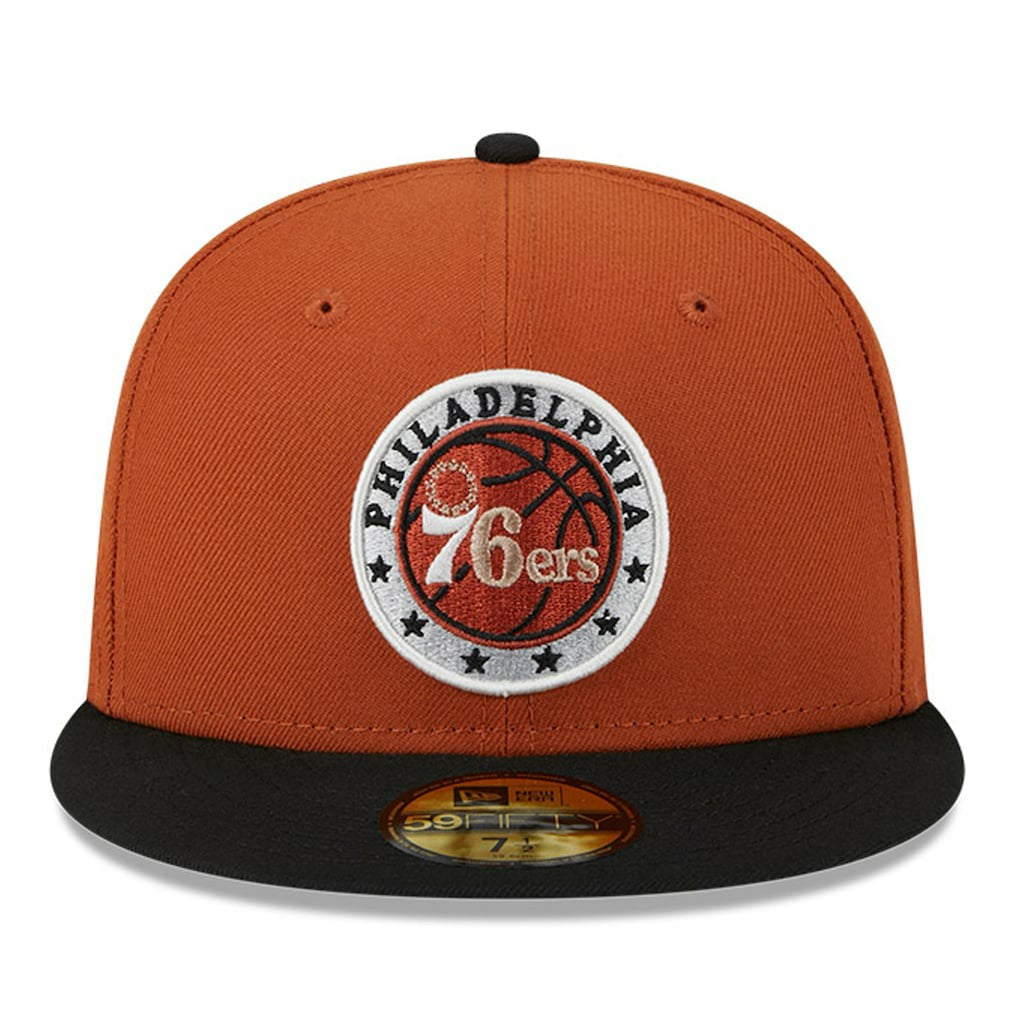 Philadelphia 76ers Two-Tone 59FIFTY Fitted Hat - Rust/Black | New Era online