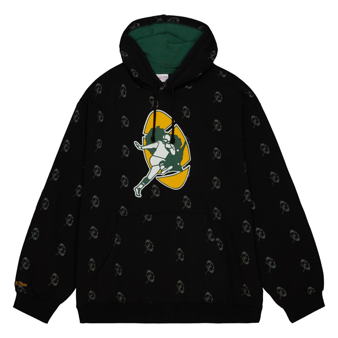 NFL Green Bay Packers Allover Print Fleece Pullover Hoodie