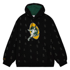 NFL Green Bay Packers Allover Print Fleece Pullover Hoodie