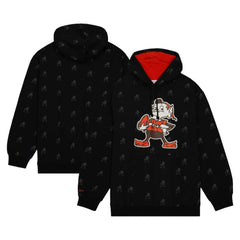 NFL Cleveland Browns Allover Print Fleece Pullover Hoodie