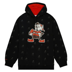 NFL Cleveland Browns Allover Print Fleece Pullover Hoodie