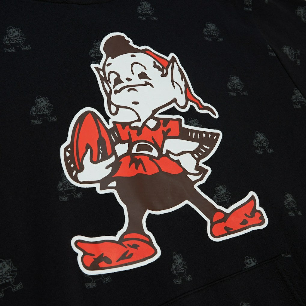NFL Cleveland Browns Allover Print Fleece Pullover Hoodie